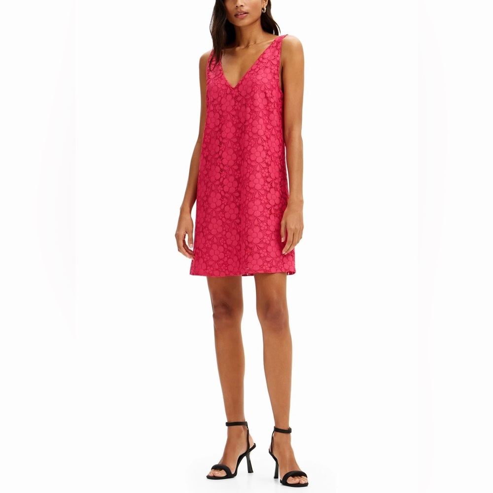 Desigual Floral Lace Mini Dress